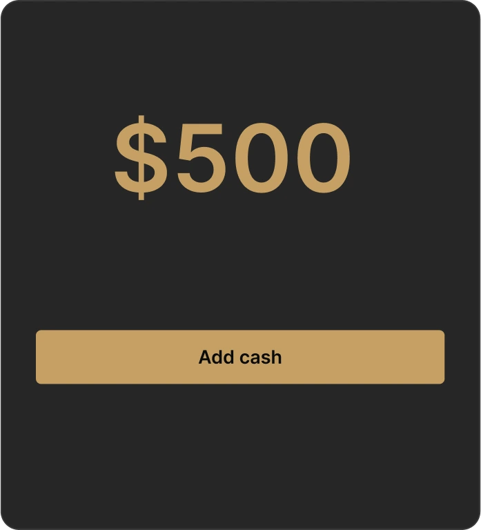 Step 2: Adding funds to TOYOUTO account