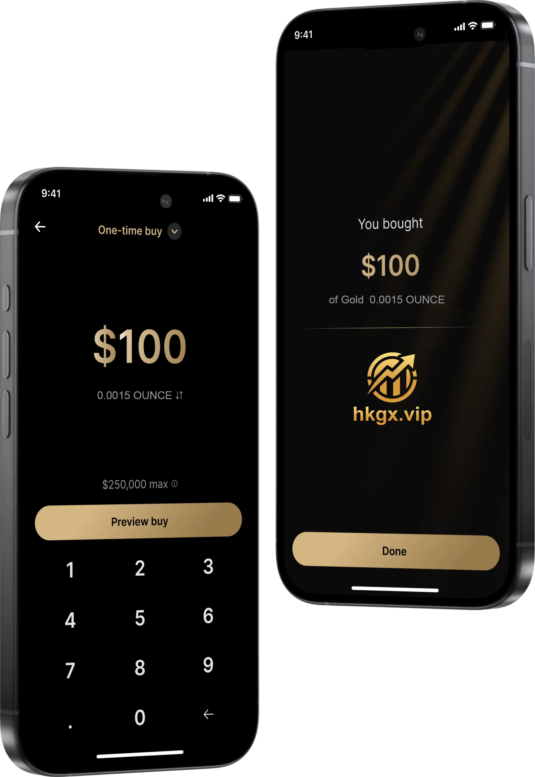 Mobile interface showing TOYOUTO's Bitcoin buying process